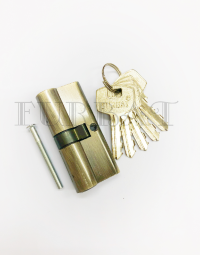 Цилиндровый механизм ключ-ключ арт. N605F бронзовая