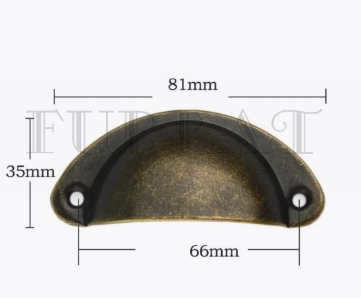 Ручки для ящика ракушка арт.BK2332