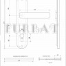 Ручка дверная, арт.  Е-199 мат.хром